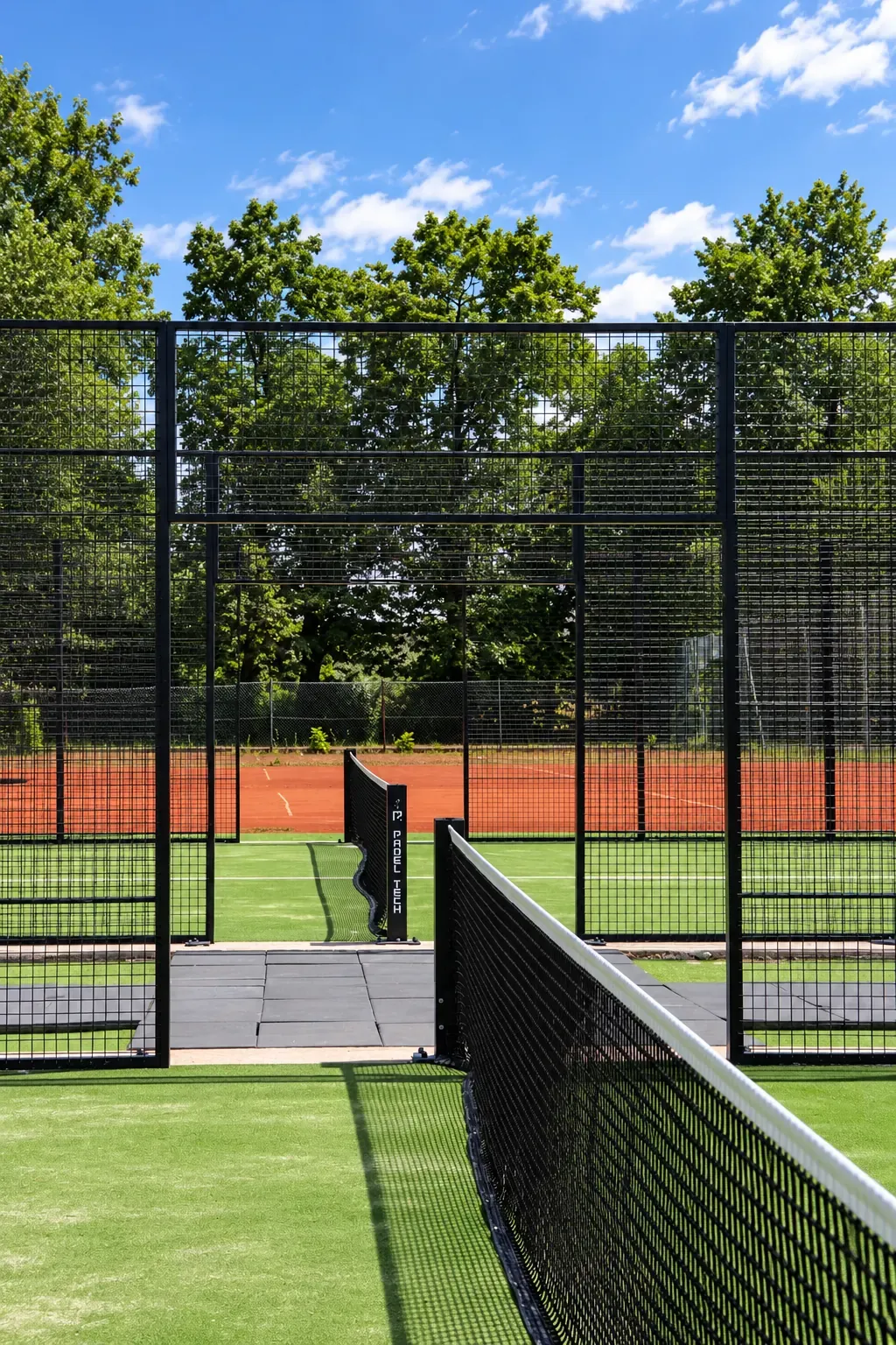 Padelplatznetz und bestehende Tennisanlage in Erlangen