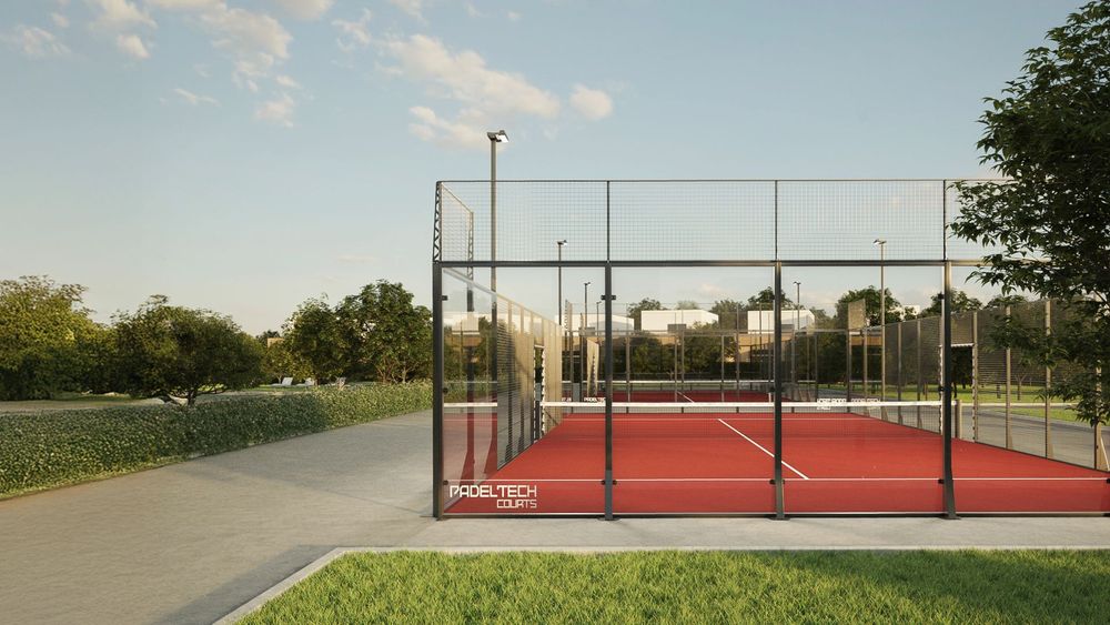 Padel Tech courts in an outdoor setting