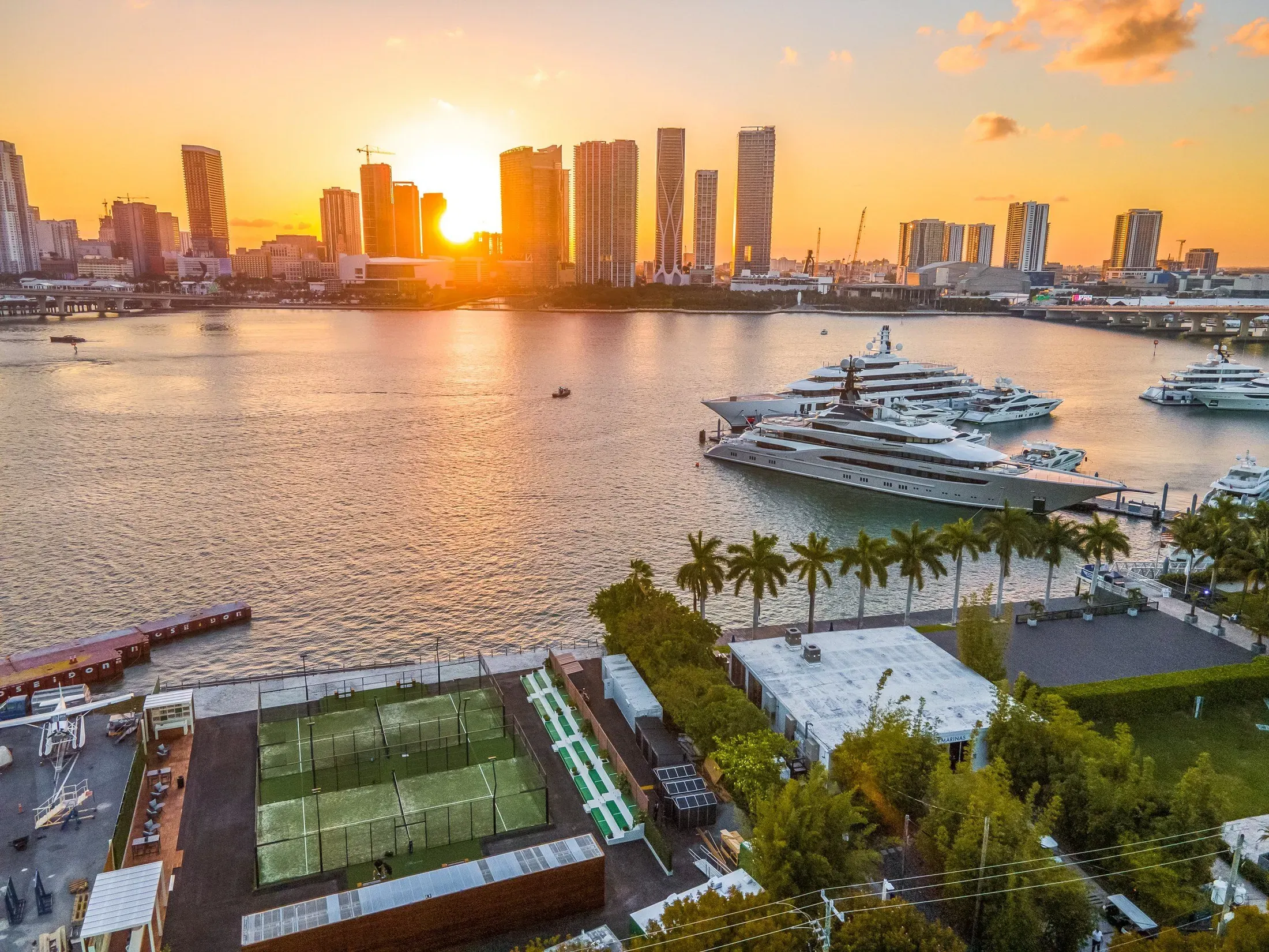 Padel courts at Reserve in Miami